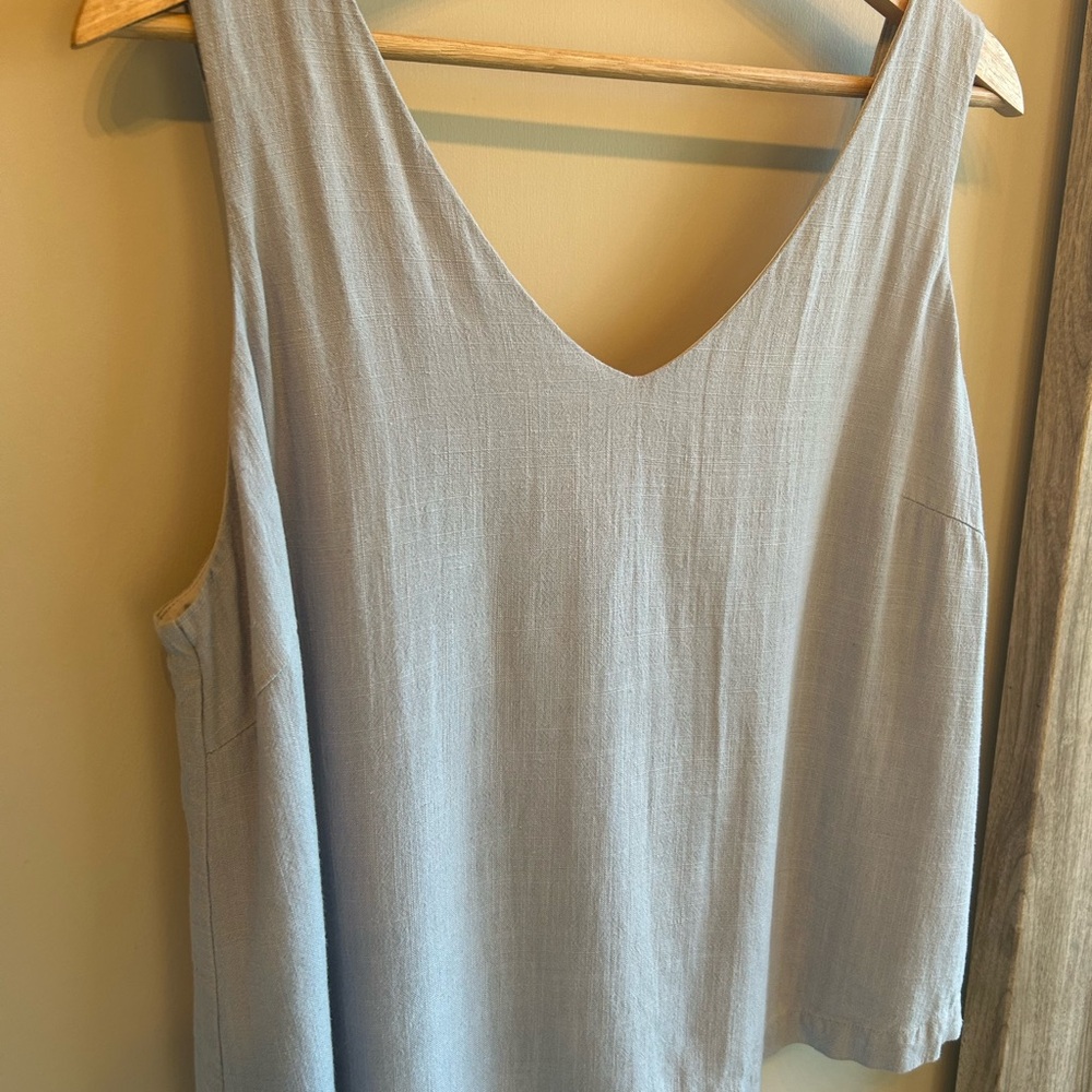 Women's Sleeveless Top - Light blue